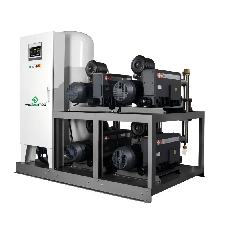 Lubricated Rotary Vane Medical Vacuum System